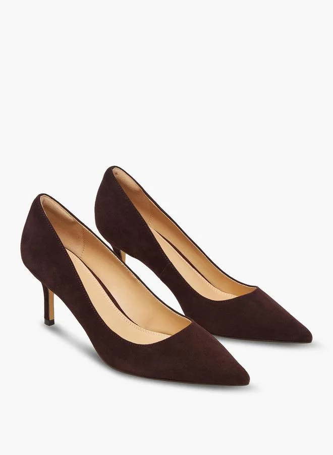 DUCHINI Women Stiletto Heel Leather Pumps