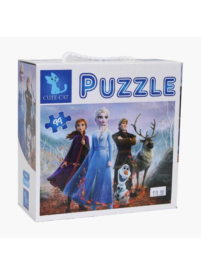 CUTE CAT Frozen Puzzle - 99 Pieces - Image 1