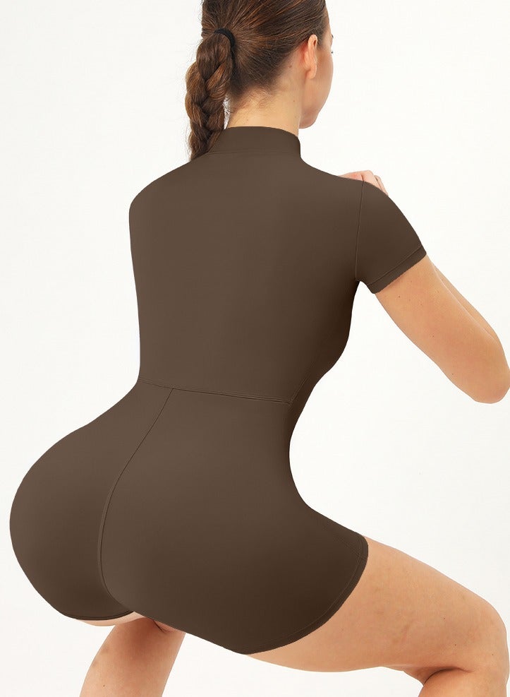 general Short Sleeve Jumpsuits Sport Short Romper Women  - Image 4
