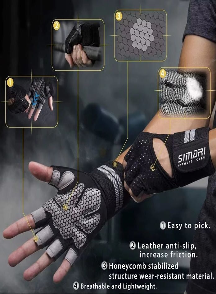 ARINA Sports Training Gloves for Weight Lifting and Exercise  - Size S  - Image 2