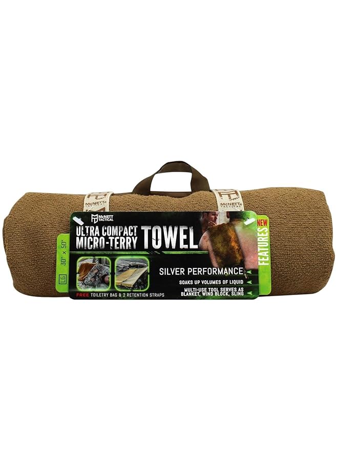 Gear Aid Quick Dry And Compact Micro Terry Towel Large 30” X 50” - Image 1