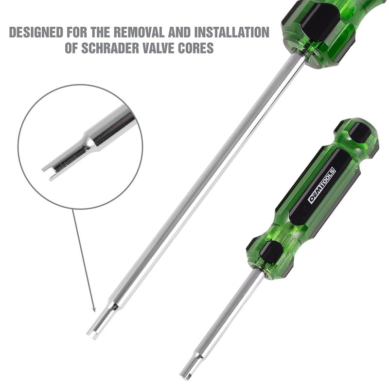 Oemtools 22589 Tire Valve Core Tool Set - 2 Piece  Valve Core Tool  Tire Valve Stem Tool  Shrader Valve Remover  Tire Repair Tools  2 Piece Set - Image 2