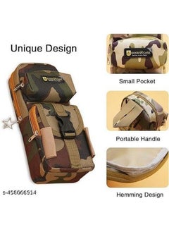 Brand Conquer Brand Conquer Canvas Premium Pencil Case Hang able 6 Layer with 3 Compartment Cute Aesthetic Pencil Case for Girls Large Capacity Pencil Pouch for Kids Cute Stationary Gift for Kids (Army)  - Image 3