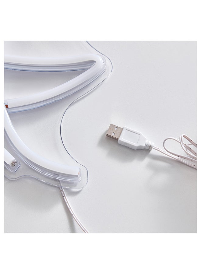 Home Box مصباح نيون LED على شكل قمر من Playland مع كابل USB بطول 2 متر 43.5 × 30 × 1.6 سم  - Image 4