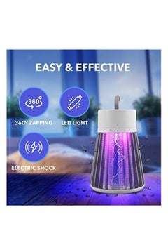 جهاز القضاء على البق، مزود ببطارية قابلة للشحن عبر USB، جهاز كهربائي للقضاء على البعوض داخلياً، قاتل كهربائي للأشعة فوق البنفسجية للبعوض والحشرات والذباب، معقم محمول للبعوض للاستخدام المنزلي.