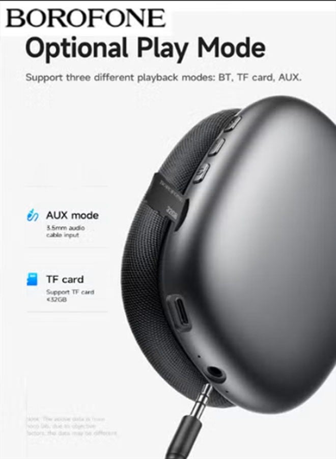 بوروفون سماعات رأس مزدوجة الوضع بتقنية Bluetooth والاتصال السلكي سماعات رأس Bluetooth للألعاب إصدار مع عمر بطارية طويل سماعات رأس للموسيقى تصميم قابل للسحب سماعات رأس Bluetooth 5.4 للألعاب سماعات رأس ANC مانعة للضوضاء فوق الأذن (ألوان) - Image 5