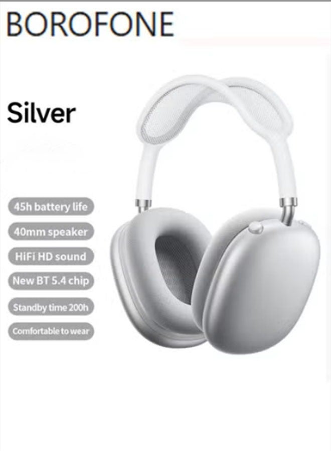 بوروفون سماعات رأس مزدوجة الوضع بتقنية Bluetooth والاتصال السلكي سماعات رأس Bluetooth للألعاب إصدار مع عمر بطارية طويل سماعات رأس للموسيقى تصميم قابل للسحب سماعات رأس Bluetooth 5.4 للألعاب سماعات رأس ANC مانعة للضوضاء فوق الأذن (ألوان) - Image 1