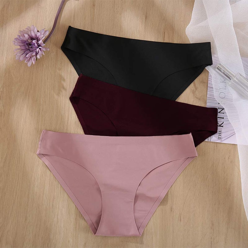 FINETOO 6 Pack Womenâ€™s Seamless Hipster Underwear No Show Panties Invisibles Briefs Soft Stretch Bikini Underwears XS-XXL(L) - Image 5
