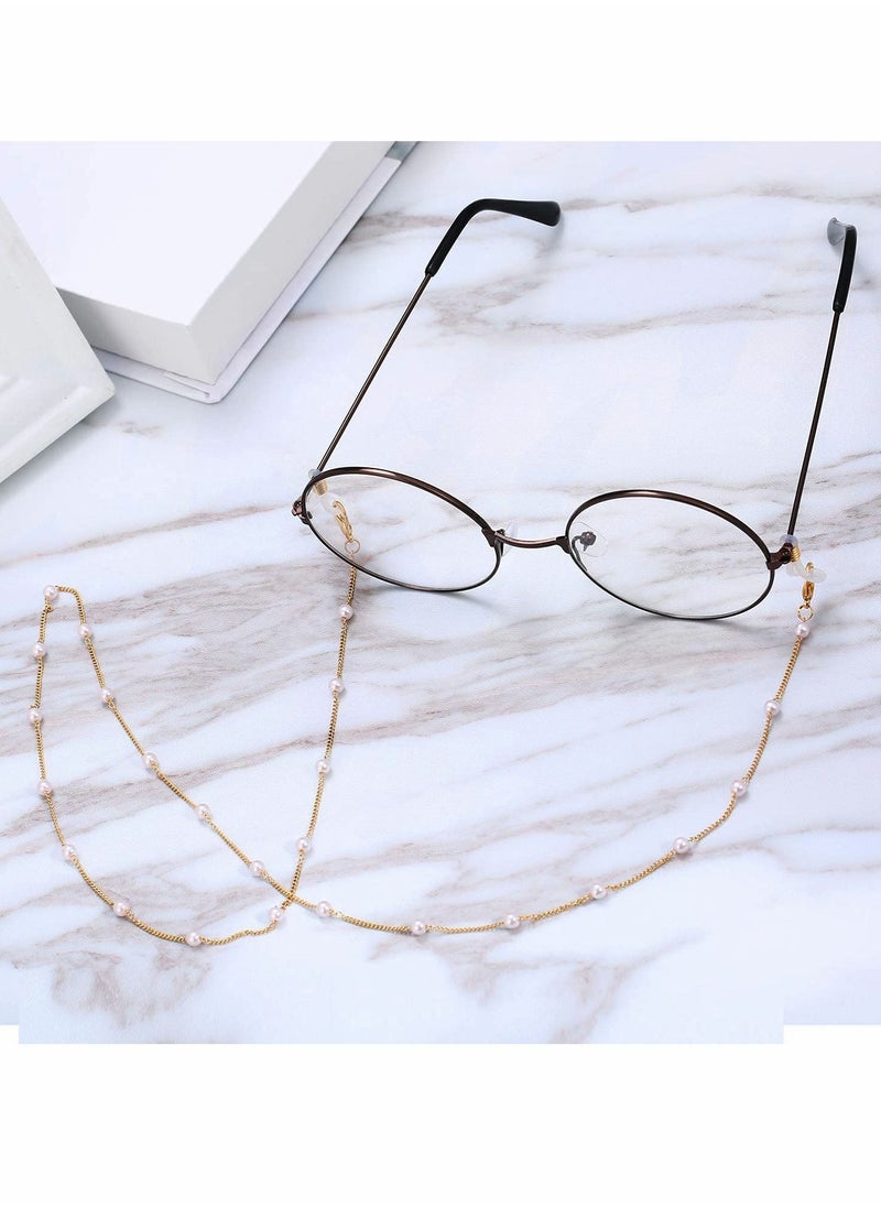 KASTWAVE 6 PCS Of Women's Glasses Chain, Lanyard Necklace, Elegant Guard Ring, Beaded Shoulder Strap Bracket To Prevent Loss  - Image 4