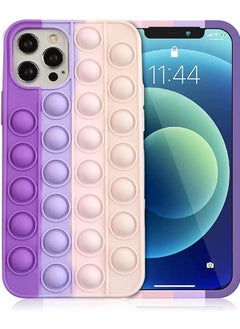 Push Pop Bubble Fidget Toy Design Shockproof Phone Case and Anti anxiety For Apple iPhone 12/Pro Max Multicolour