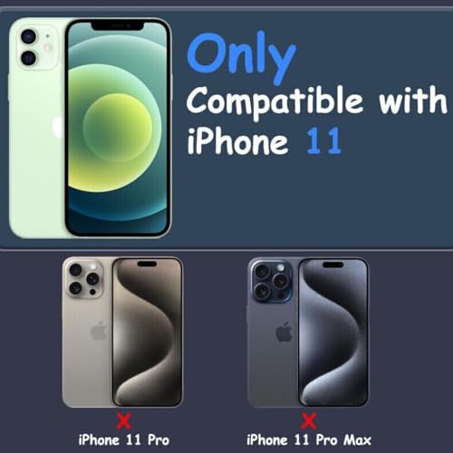 MAGICHUB Luxury Paper Thin Back Case Cover for iPhone 11 | Matte Finish | Compatible with magsafe | (Black) - Image 2