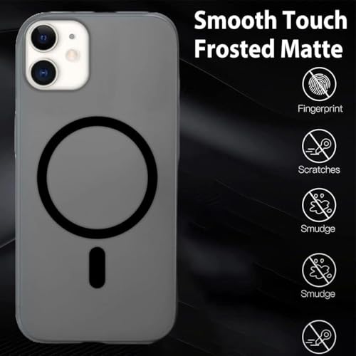 MAGICHUB Luxury Paper Thin Back Case Cover for iPhone 11 | Matte Finish | Compatible with magsafe | (Black) - Image 3