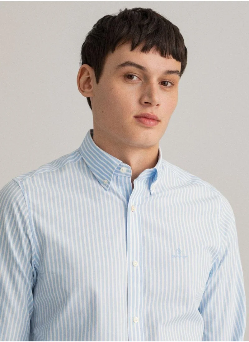 غانت Gant Slim Fit Stripe Broadcloth Shirt