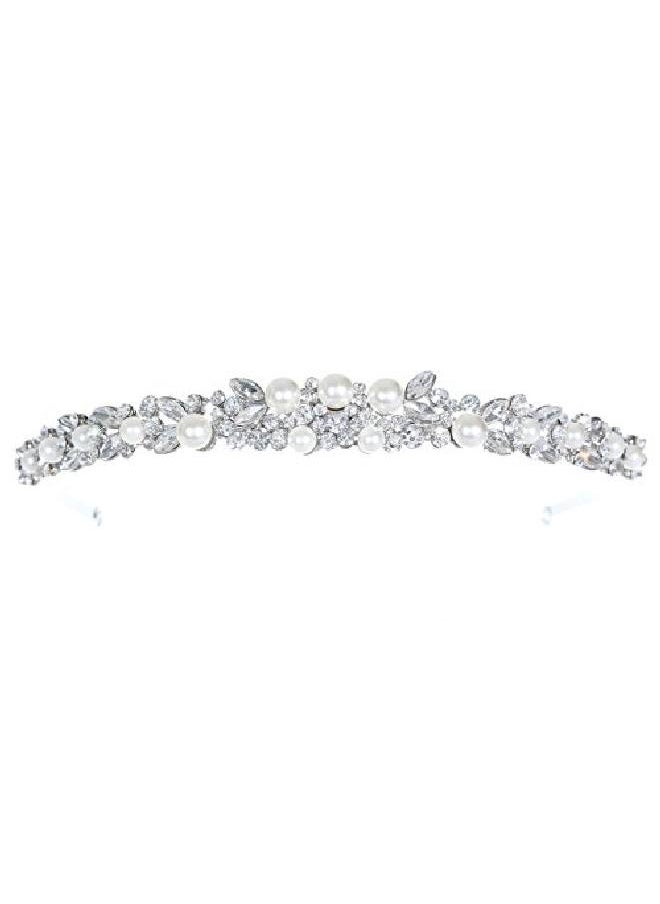 Faux Pearl Floral Flower Crystal Headband Bridal Tiara T1040 - pzsku/Z8BBF1C9ADE2E64D0EF50Z/45/_/1659518446/7b264130-11cf-4c05-af9a-9246bfd50e4c