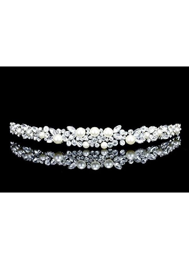 Faux Pearl Floral Flower Crystal Headband Bridal Tiara T1040 - pzsku/Z8BBF1C9ADE2E64D0EF50Z/45/_/1659518446/89bcff85-4bd6-4b34-80cd-e632b650df6f