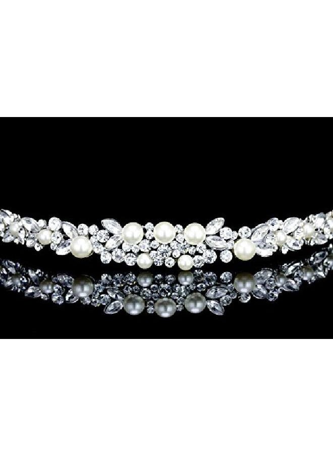 Faux Pearl Floral Flower Crystal Headband Bridal Tiara T1040 - pzsku/Z8BBF1C9ADE2E64D0EF50Z/45/_/1659518447/9fe1fa2e-bedd-4503-b019-9a606369ee8e