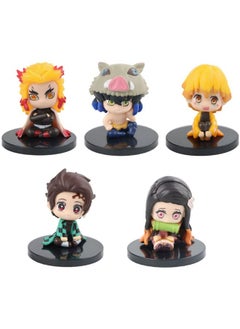 Trunkin Trunkin Demon Slayer Figures Chibi Small Mascot Action Figures Set of 15 Model A, 2-3 Inches Kimetsu no Yaiba Anime Figurines Small Sitting Set with Hashiras  - Image 4