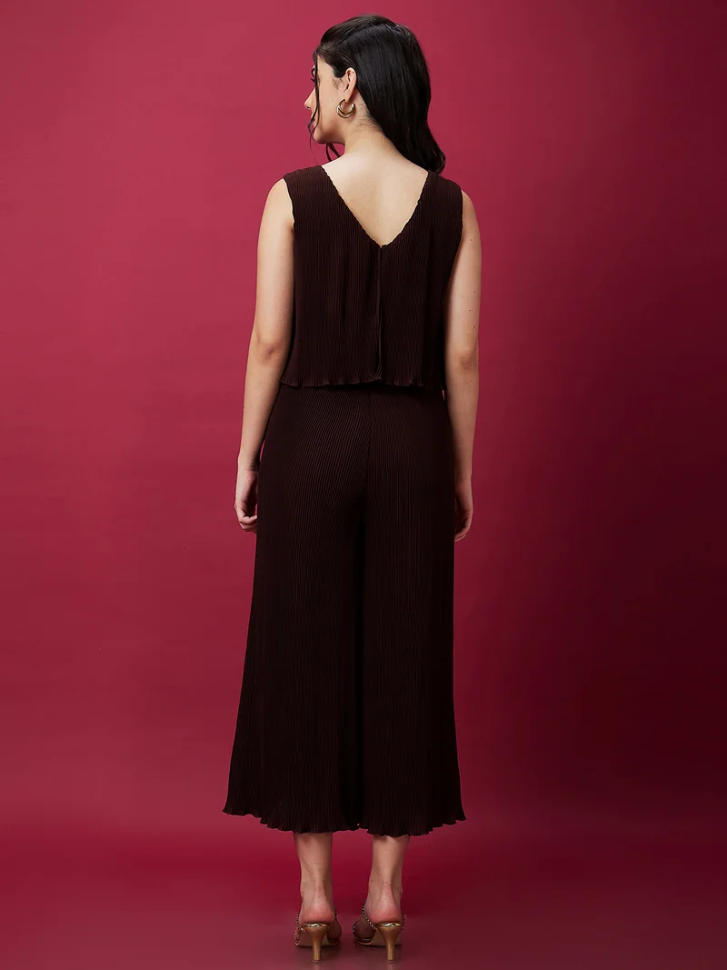 globus Women Accordion Pleats Jumpsuit