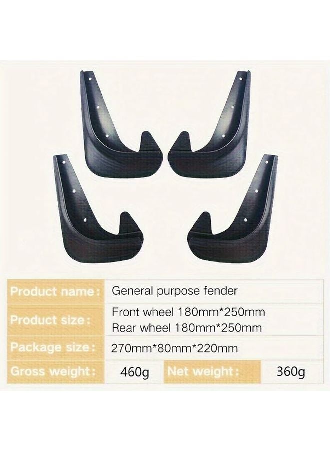 4 Piece Car Waterproof Kit With Installation Tools For Front And Rear Tires - Image 5