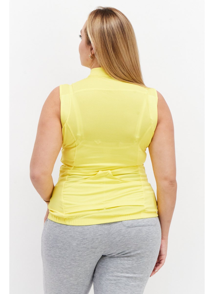 Adidas - Women Sportswear Fit Brand Logo Training Top, Yellow - Image 1