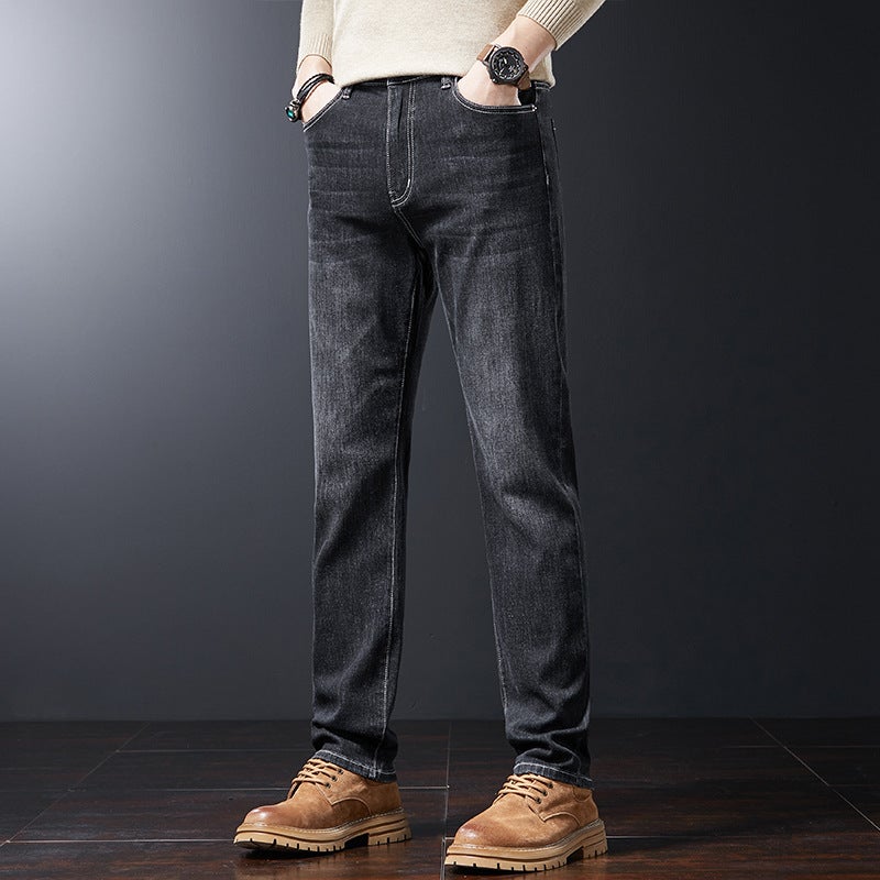 Unisex Classic Denim Jeans Loose Fit Daily Outdoor Wear - Image 1