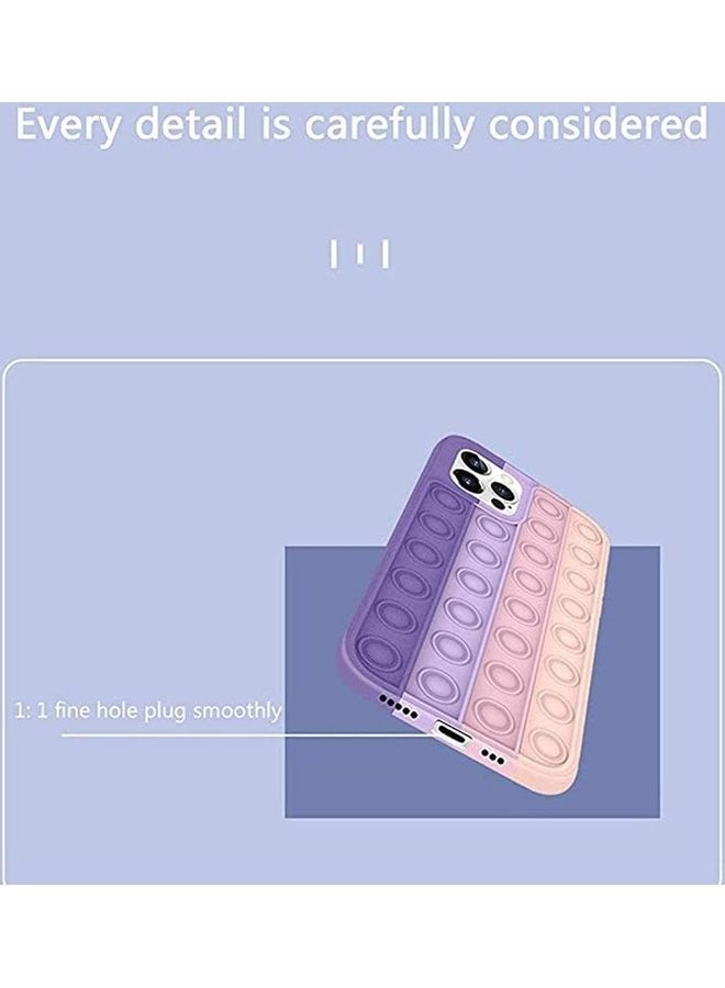 XiuWoo Pop Bubble Case Cover For Apple iPhone 12 Pro Max Purple/Pink/Peach - Image 5