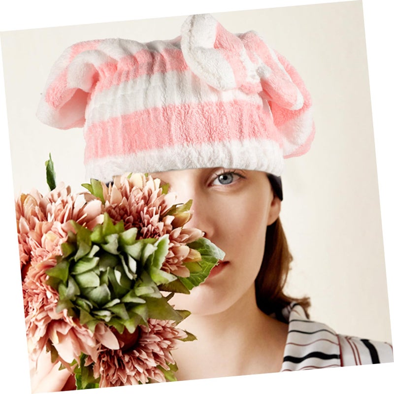 2Pcs Super Absorbent Hair Drying Turban Cap For Women Reusable Microfiber - Image 5