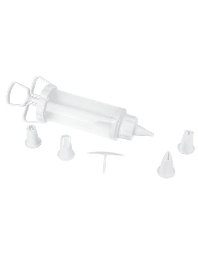 Royalford Icing Syringe With 5 Nozzles And Flower Nail Bpa Free Odor Free 20x6.3cm - Image 1