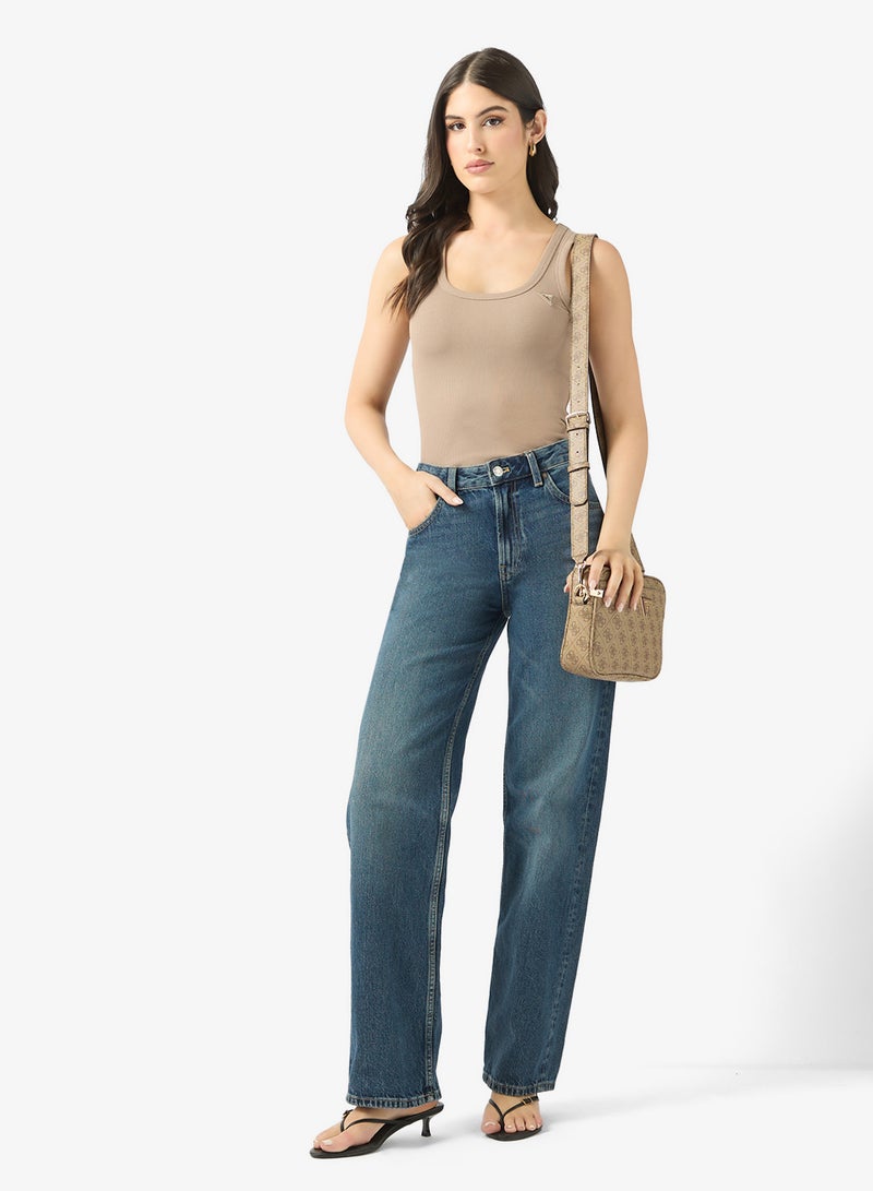 GUESS Colette Rib Tank Top - Image 4