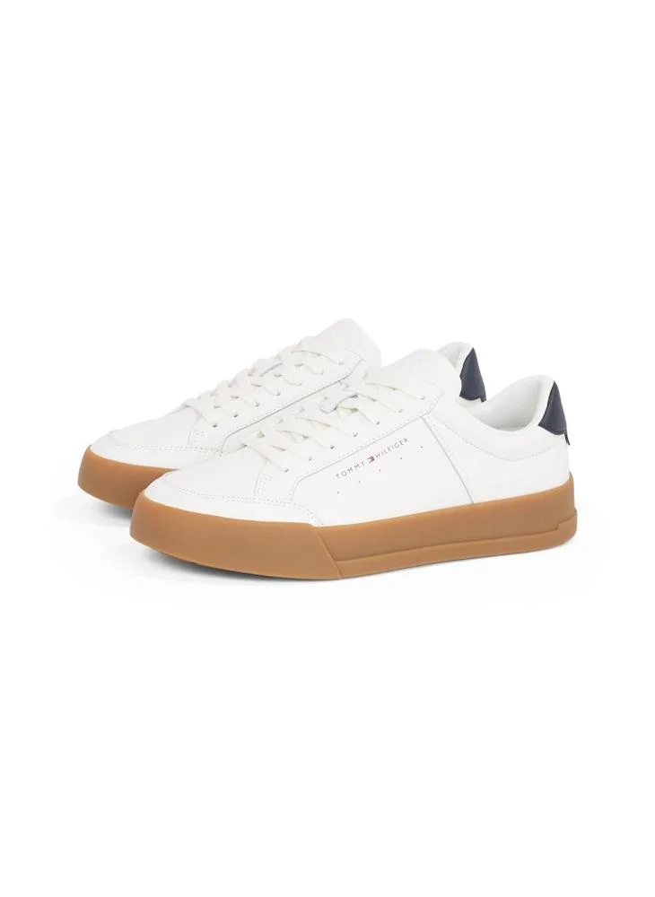 TOMMY HILFIGER COURT LEATHER TRAINERS