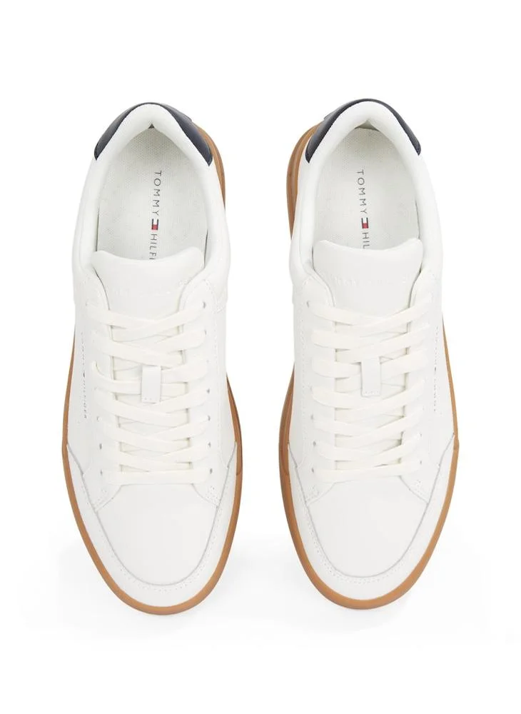 TOMMY HILFIGER COURT LEATHER TRAINERS