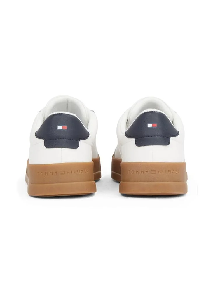 TOMMY HILFIGER COURT LEATHER TRAINERS