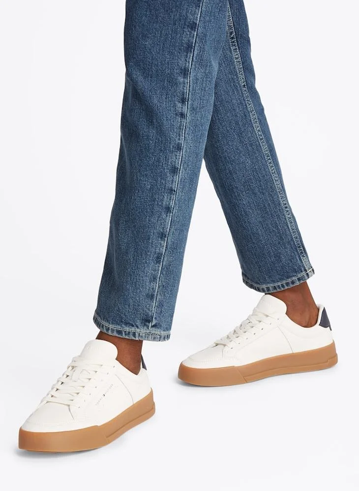 TOMMY HILFIGER COURT LEATHER TRAINERS
