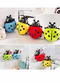 KASTWAVE Toothbrush Stand Wall Suction Cup, Cute Cartoon Mount Toothbrush Holder Container Toothbrush Holder Mighty Toothpaste Razor Holder Bathroom Organizer Storage Wall Mounted Small Toiletry Items  - Image 4