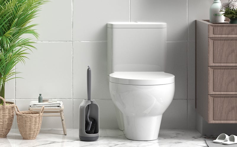 🚽 فرشاة حمام مع حامل التجفيف لصيانة نظيفة ومرتبة للمرحاض - Image 3