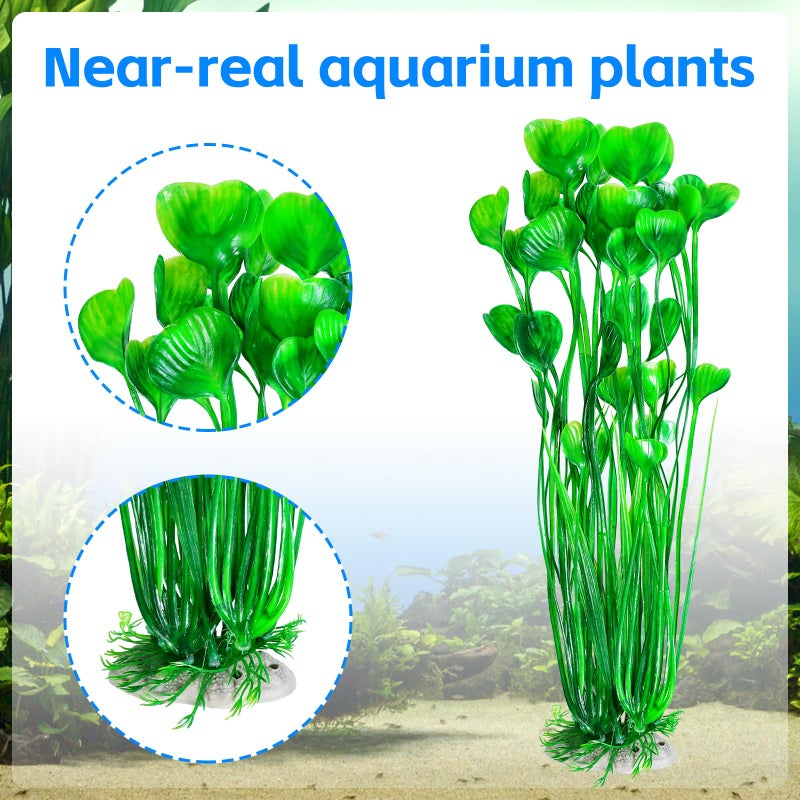 AQUANEAT 26pcs Artificial Fish Tank Plants, Multi Color Plastic Aquarium Accessories - Image 5