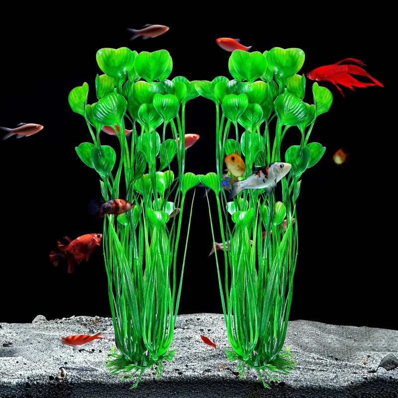 AQUANEAT 26pcs Artificial Fish Tank Plants, Multi Color Plastic Aquarium Accessories - Image 4