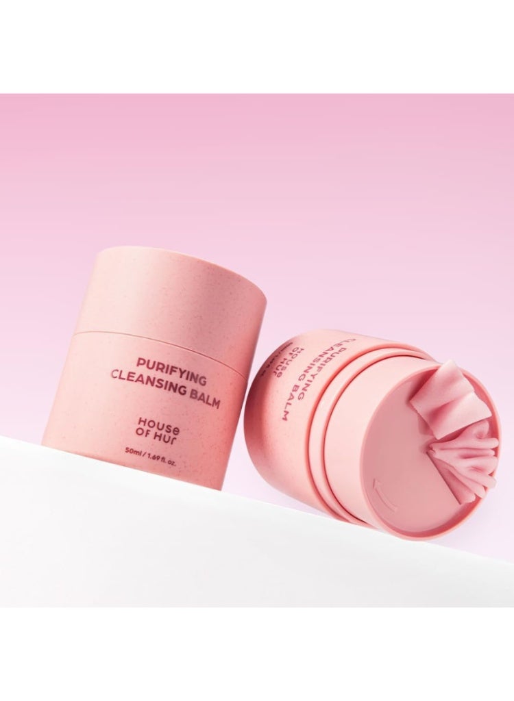 بيت هور تنقية المسام وإزالة المكياج الثقيل – بلسم التنظيف House of Hur Purifying Cleansing Balm لتنظيف عميق وتنقية البشرة - Image 3