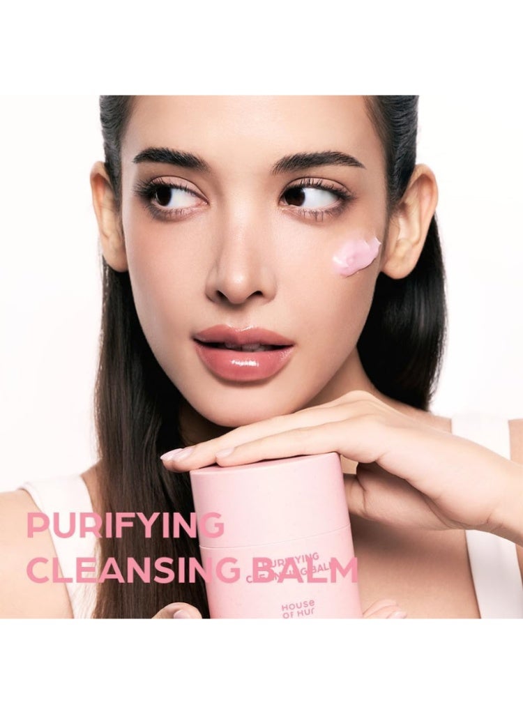 بيت هور تنقية المسام وإزالة المكياج الثقيل – بلسم التنظيف House of Hur Purifying Cleansing Balm لتنظيف عميق وتنقية البشرة - Image 4
