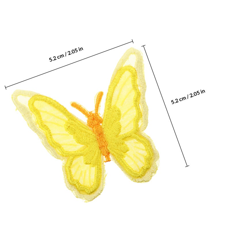 Butterflies Cloth Patches for Creative Embroidery and DIY Sewing Projects - Image 2