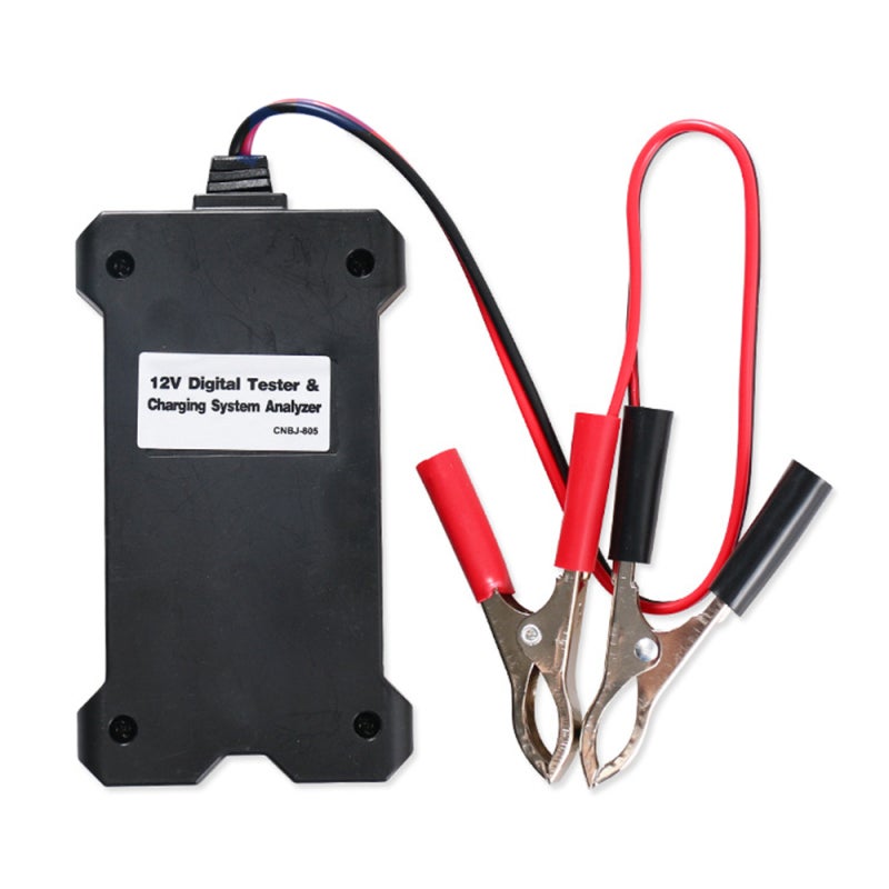 12V Automotive Battery Tester: Black Digital Tester With Rapid Precise Readings - Simple 3-Digit Display Audible Alert for Cars Motorcycles E-Scooters Boats - Image 3