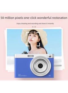 Generic High Definition Ccd Digital Camera Macaron Color Series Vintage Style Small Portable Student Party Traveling Video Camera-Body Color:C12 Black Standard  - Image 2