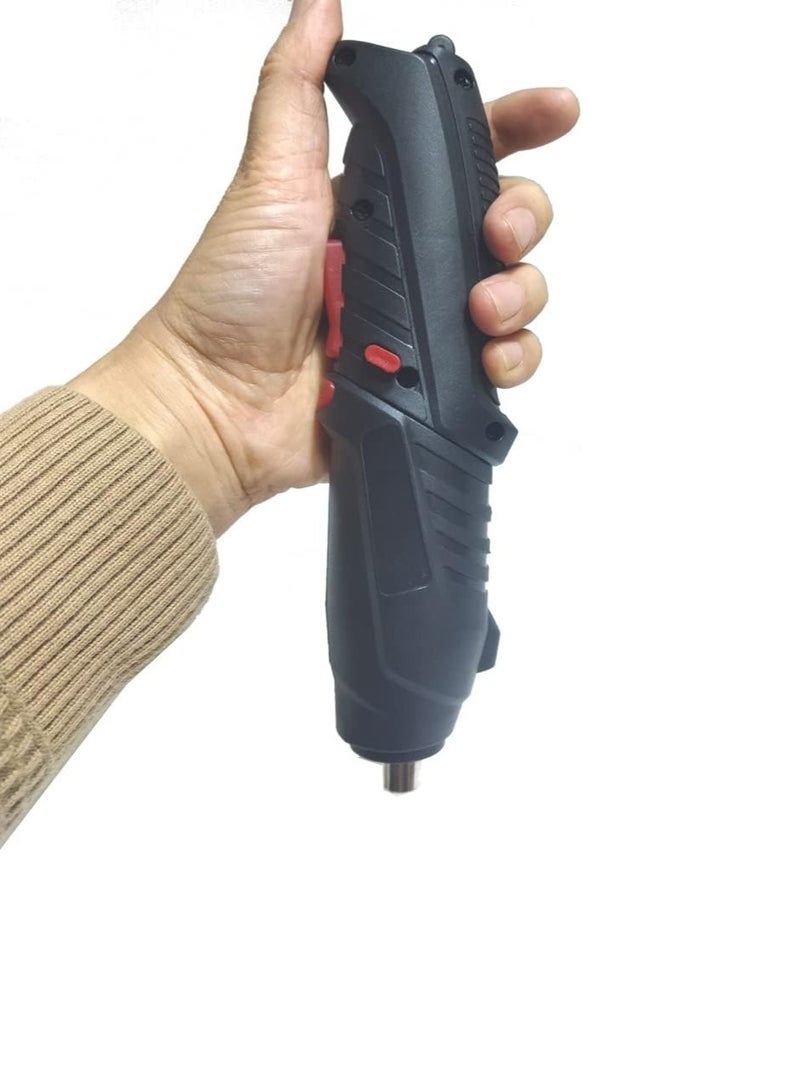 مفك براغي كهربائي متعدد الوظائف قابل للطي وشحن USB، للأمام والخلف، مثقاب كهربائي، مجموعة براغي مكونة من 45 قطعة مع حقيبة متينة، مجموعة واحدة - Image 5