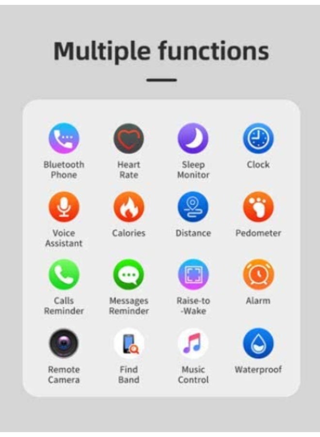 Macon IWO 8 Sport Smart Watch – Fitness Tracker with Heart Rate Monitor, Notifications & Custom Watch Faces – Pink - Image 4