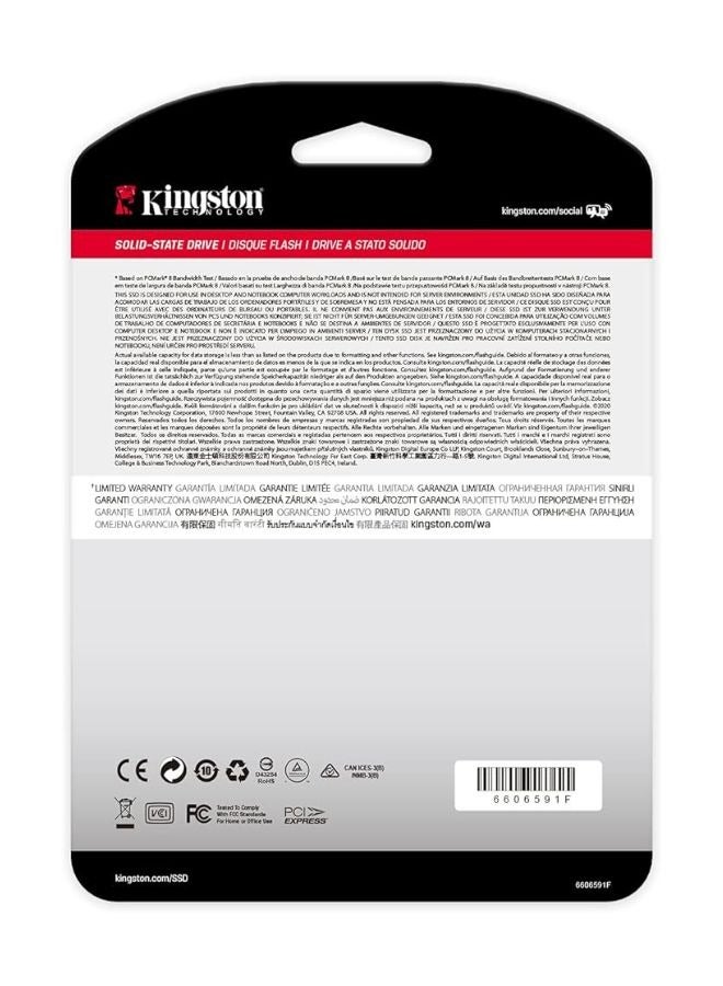 كينغستون NV1 PCIe NVMe M.2 2280 SSD داخلي، سعة 250 جيجا بايت 250 جيجا بايت - Image 4