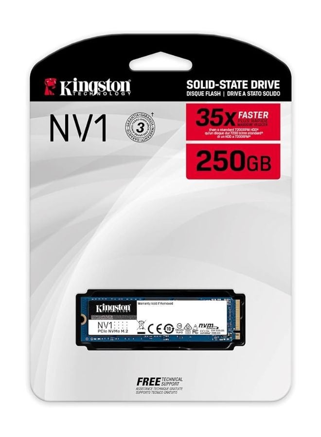 كينغستون NV1 PCIe NVMe M.2 2280 SSD داخلي، سعة 250 جيجا بايت 250 جيجا بايت - Image 3