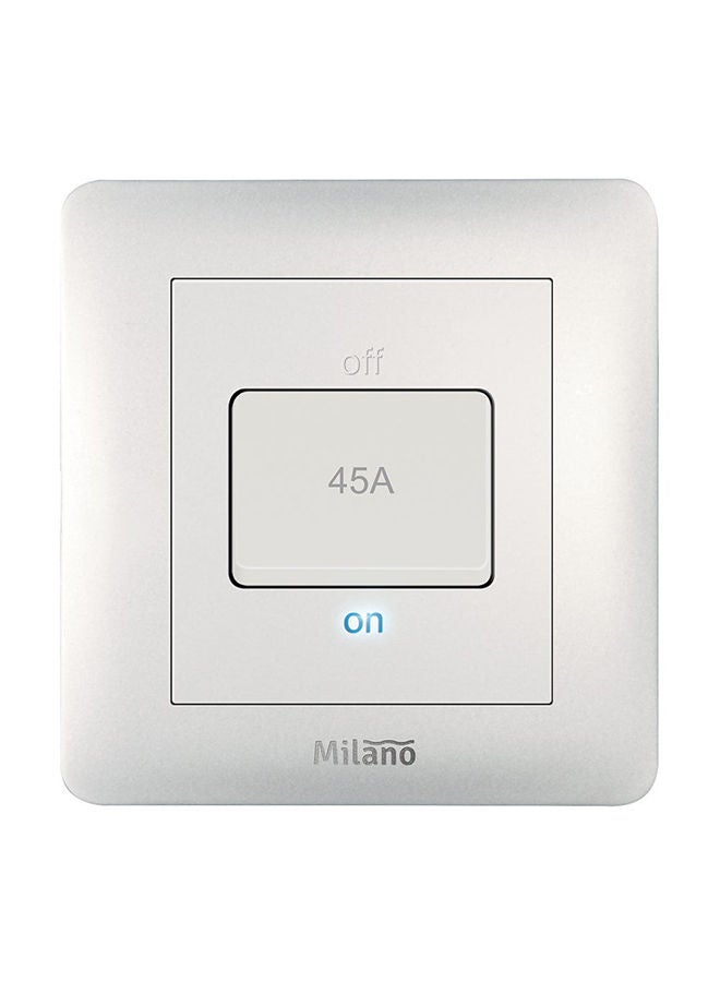 DANUBE HOME Danube Home - Milano 45A Dp Switch With Led Indicator Wh Ps