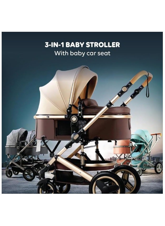 belecoo Baby Stroller High View With Shock Absorption System - Image 2