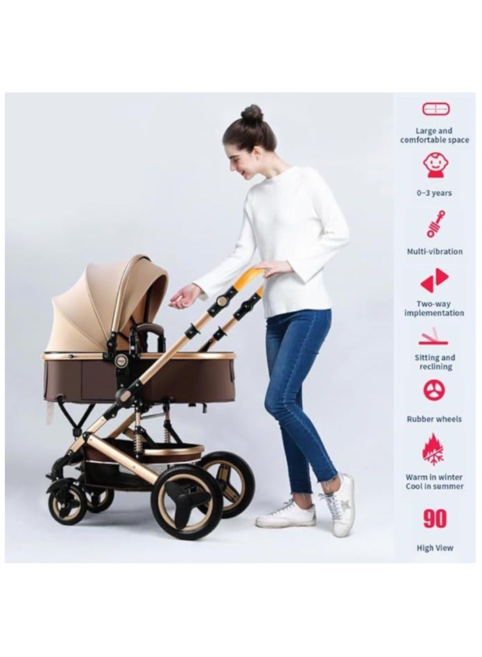 belecoo Baby Stroller High View With Shock Absorption System - Image 3