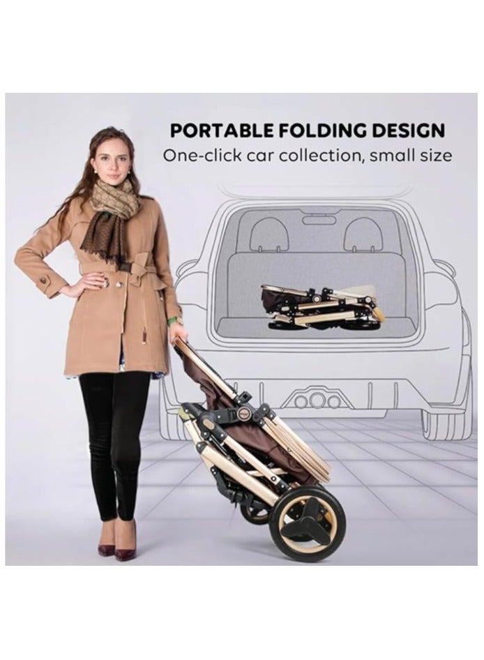 belecoo Baby Stroller High View With Shock Absorption System - Image 4